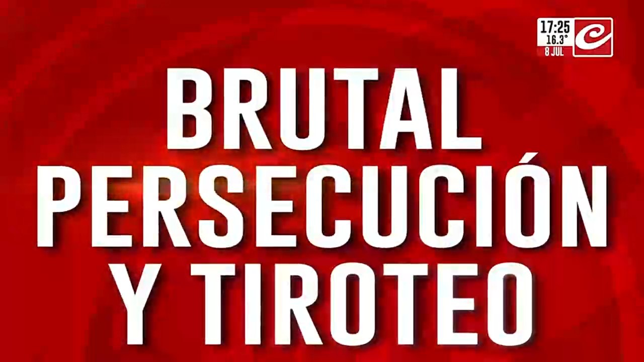 Brutal persecución y tiroteo: los delincuentes les dispararon a la policía