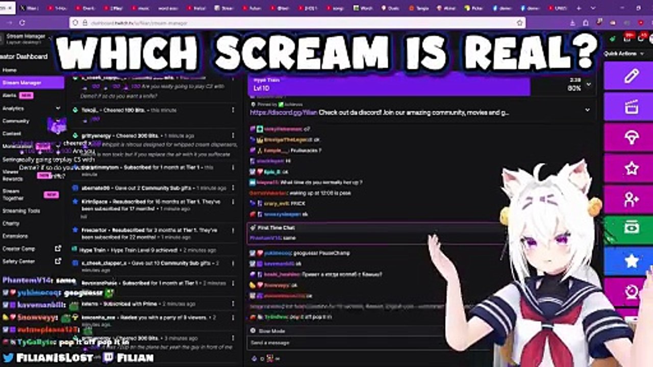 Filly Scream AAAAH! moment