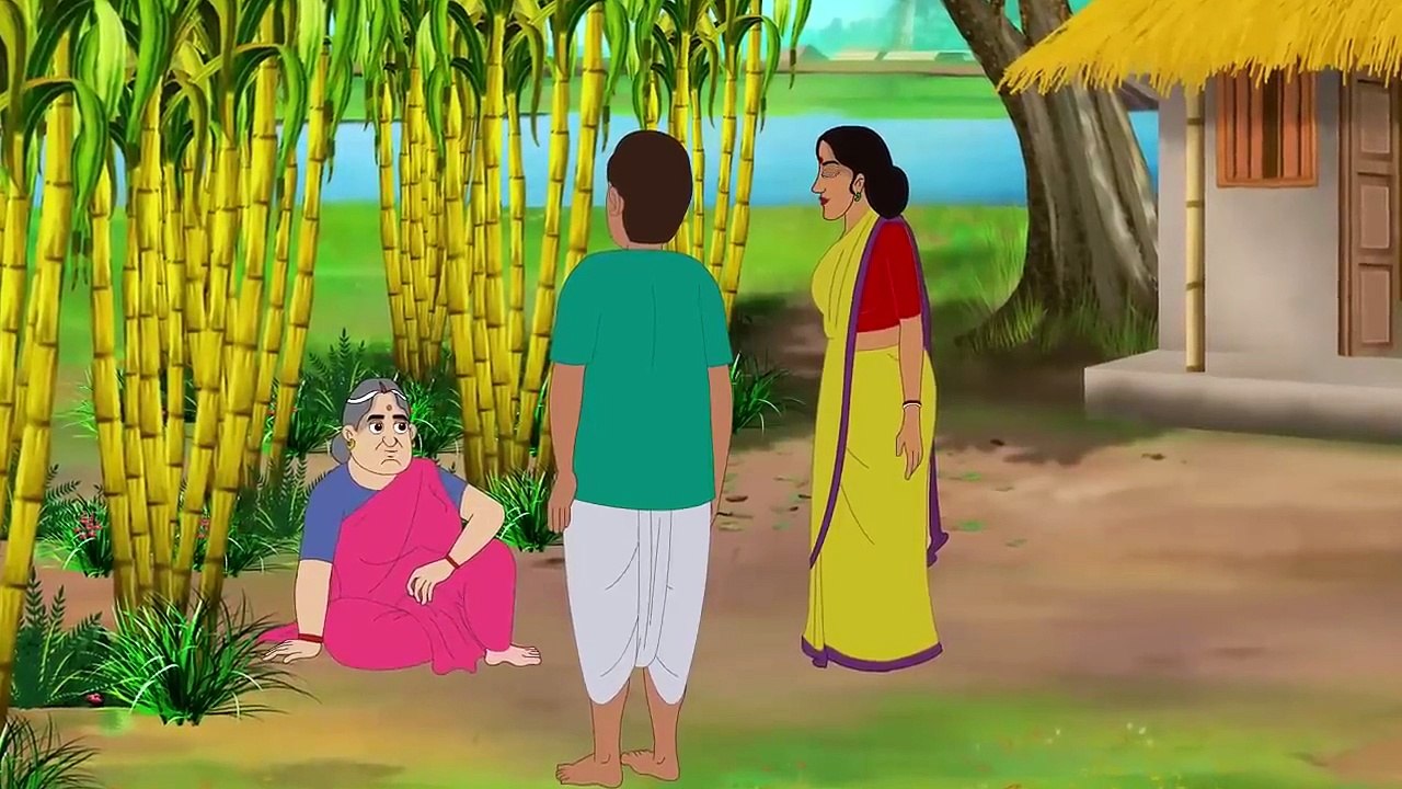 आँगन में बूढ़ी का गन्ने की खेती _ Hindi Story _ Hindi Kahani _ Moral Stories _ cartoon story(720P_HD)