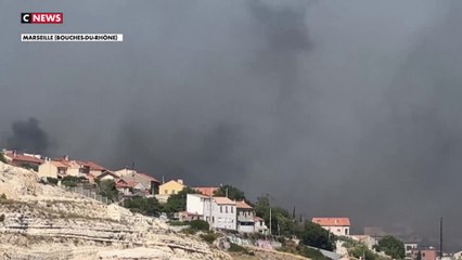 Incendie à Marseille : la première journée de lutte s'achève sans maîtrise du feu possible