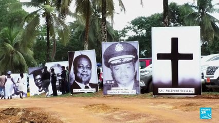 Presidente de Liberia rinde homenaje a expresidentes asesinados antes de la guerra