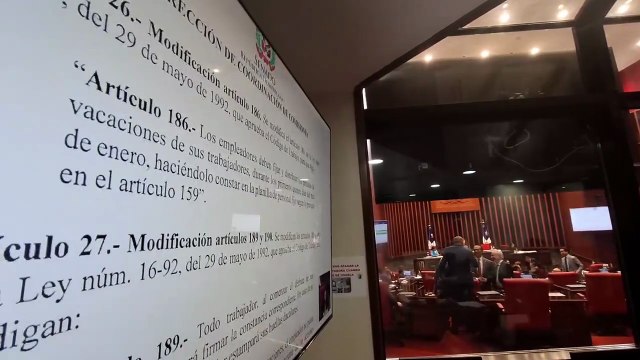 Senado inicia lectura del proyecto que modifica el Código Laboral