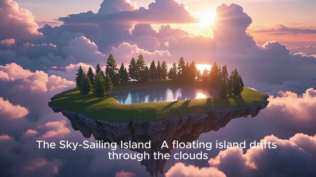 The Sky-Sailing Island 🌫️ | A Mysterious Floating World of Whispering Trees & Glowing Lakes