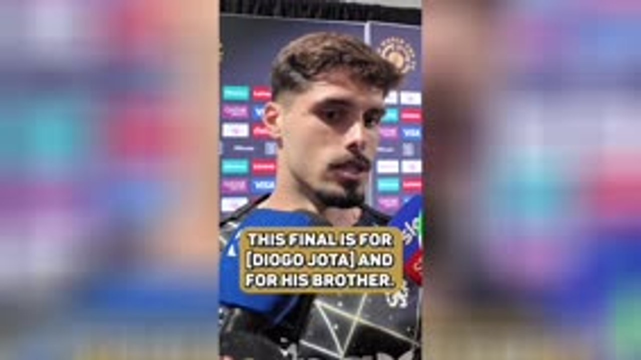Pedro Neto dedicates Club World Cup final to Diogo Jota - video Dailymotion