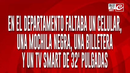 Crimen en La Plata: el asesino robó un celular, una billetera y hasta un Smart TV del departamento