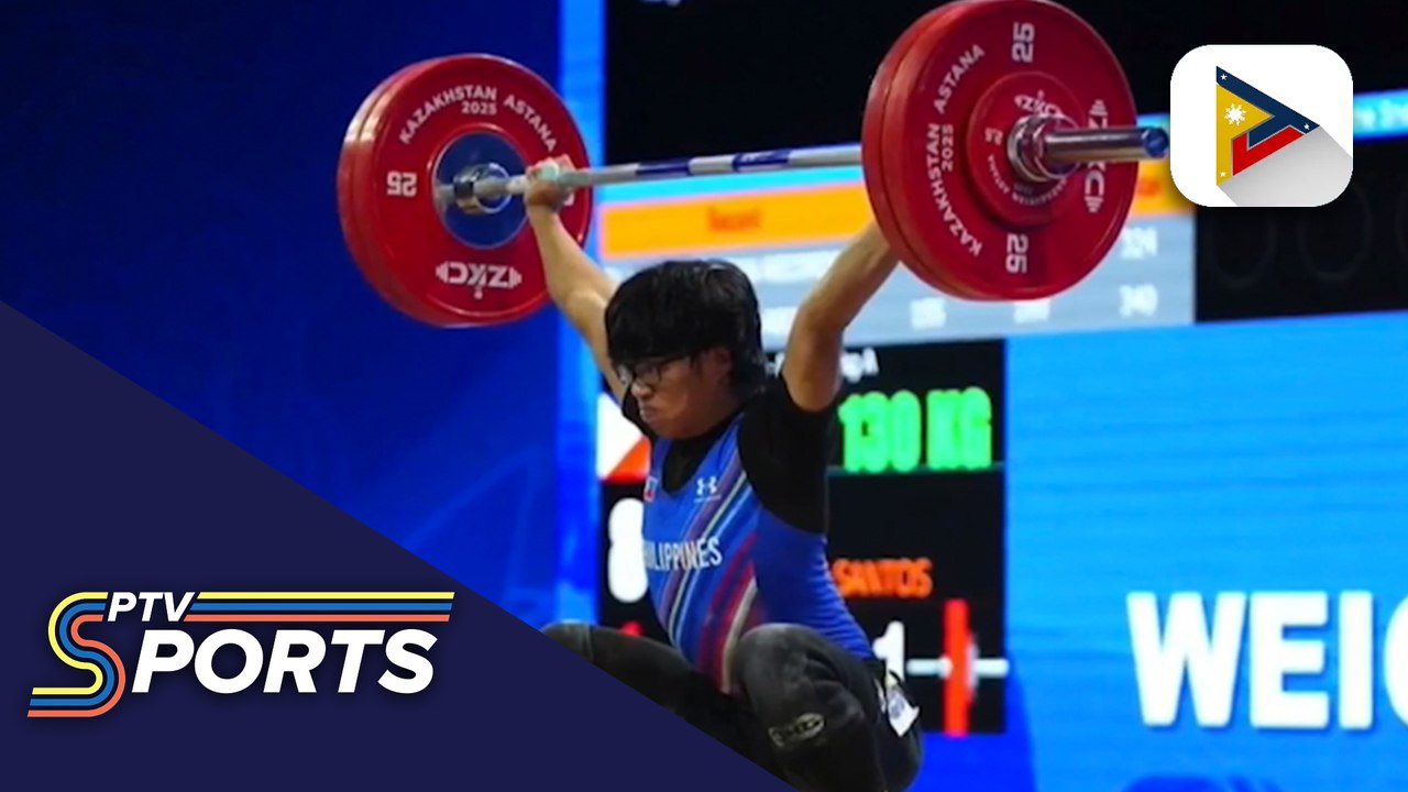 Albert Ian delos Santos, wagi ng ginto sa 2025 Asian Youth & Junior Weightlifting Championships