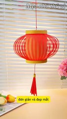 cách làm đèn lồng đỏ đơn giản và đẹp mắt