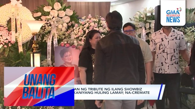 Lolit Solis, binigyan ng tribute ng ilang showbiz personalities sa kaniyang huling lamay; na-cremate na kahapon | Unang Balita