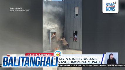 Lalaki, buwis-buhay na iniligtas ang mga na-trap sa nasusunog na gusali | Balitanghali