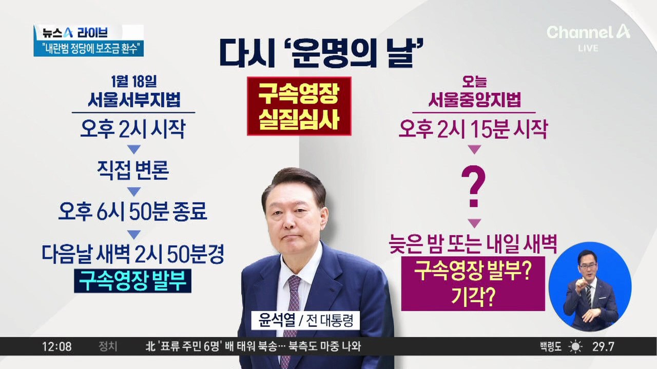 ‘운명의 날’ 맞은 尹…넉 달 만에 재구속 기로