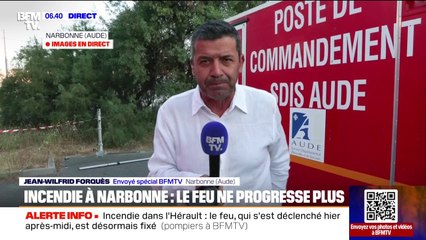 Incendie à Narbonne: le feu ne progresse désormais plus sur le secteur