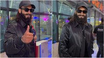 Ranveer Singh rocks Dhurandhar look at Mumbai airport. Watch