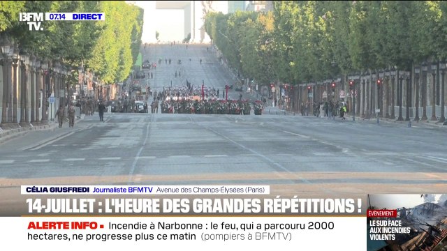 14-Juillet: l'heure est aux répétitions en vue du traditionnel défilé sur les Champs-Élysées