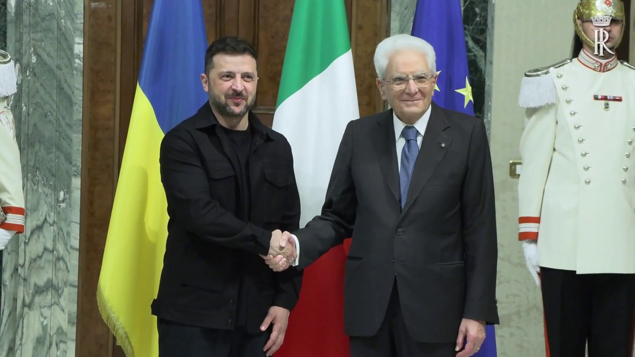 Mattarella riceve Zelensky "Dall'Italia pieno sostegno all'Ucraina"