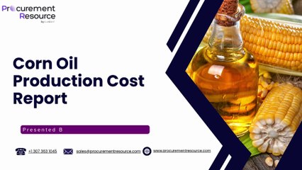 Corn Oil Production Cost