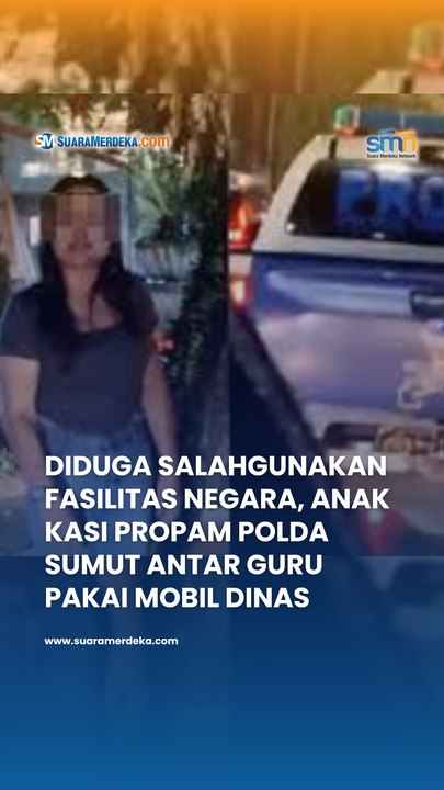 Diduga Salahgunakan Fasilitas Negara, Anak Kasi Propam Polda SUmut Antar Guru Pakai Mobil Dinas