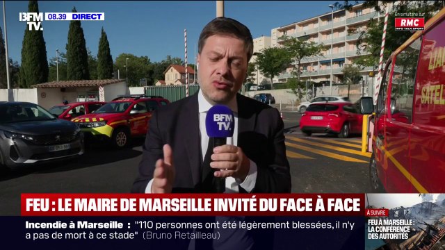 Incendie à Marseille: le feu est en nette régression, mais il peut y avoir des reprises , indique Benoît Payan