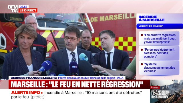 Incendie à Marseille: En l'état actuel, les canadairs ne sont pas nécessaires , affirme le préfet des Bouches-du-Rhône