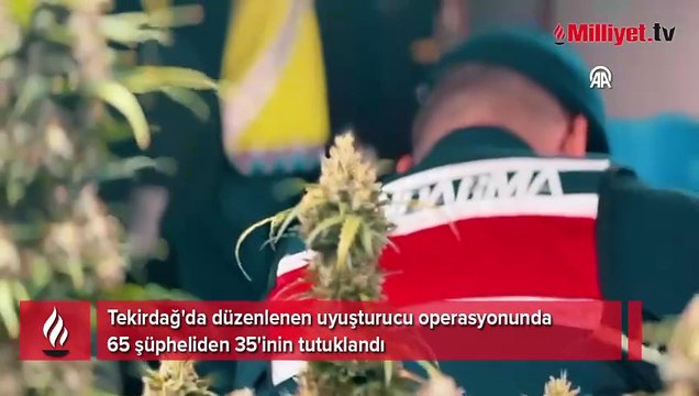 Tekirdağ'da uyuşturucu operasyonu: 35 tutuklama, 30 adli kontrol