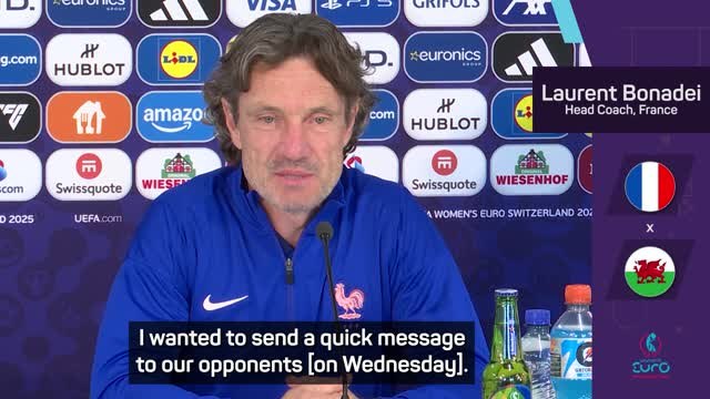 Bonadei offers support to Wales after bus accident