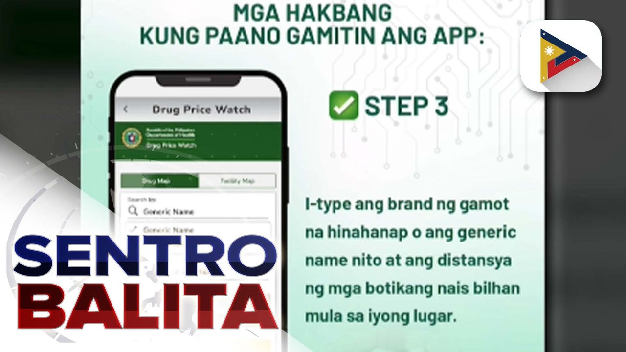 Mga murang gamot at malapit na botika, maaari nang malaman gamit ang eGOVPH app ayon sa DOH