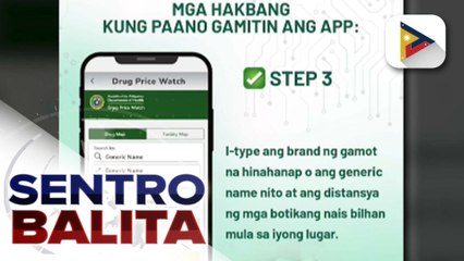 Mga murang gamot at malapit na botika, maaari nang malaman gamit ang eGOVPH app ayon sa DOH