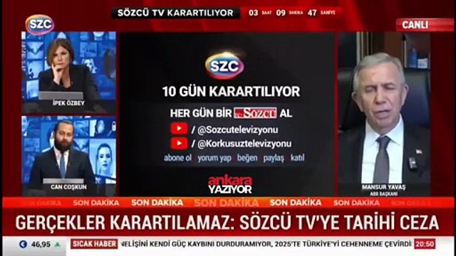 Mansur Yavaş: Bugün yapılanlar CHP'li belediye başkanlarının önünü kesmek, onları çalıştırmamak içinse ben bugün bırakırım.