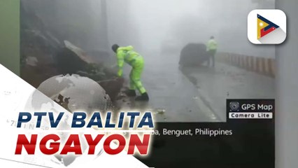 Mga motorista sa Benguet, pinag-iingat sa banta ng rockslide