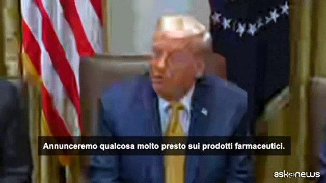 Trump: valuto dazi fino al 200% per i prodotti farmaceutici
