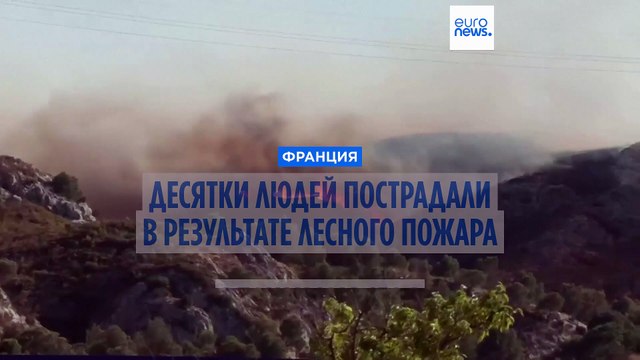 Более 100 пострадавших и сотни эвакуированных в результате сильного лесного пожара вблизи Марселя