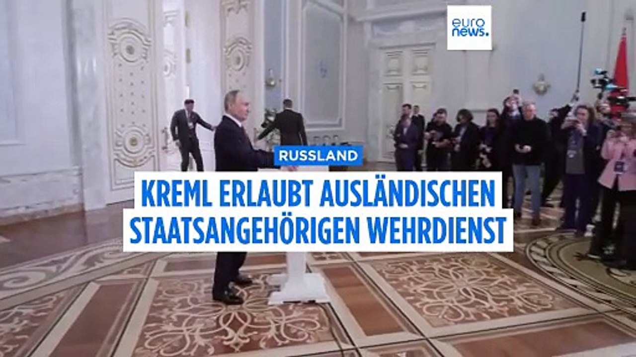 Ukraine-Krieg: Russland erlaubt ausländischen Staatsangehörigen den Dienst in der Armee