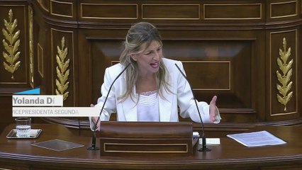 Yolanda Díaz, a Sánchez: "Sé que usted es honrado, pero la ciudadanía progresista está angustiada"