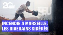 Les riverains sidérés après l’incendie aux portes de Marseille