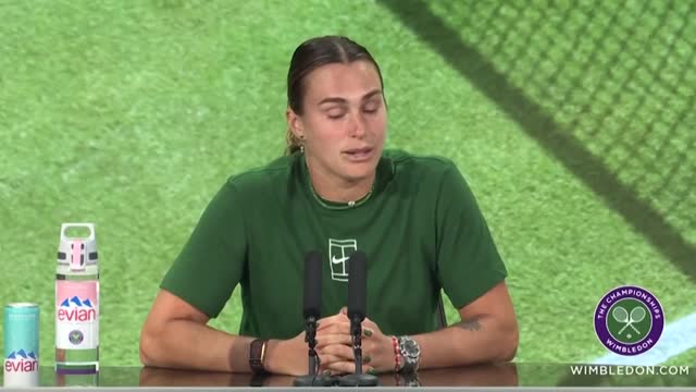 Wimbledon - Sabalenka : ''Je suis très fière de moi''