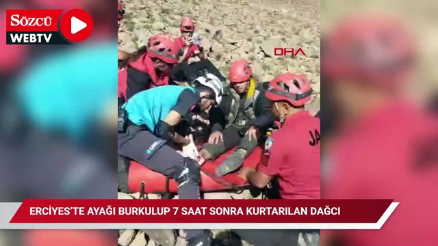 Erciyes’te ayağı burkulup 7 saat sonra kurtarılan dağcı: Herkes beni sırtında taşıdı