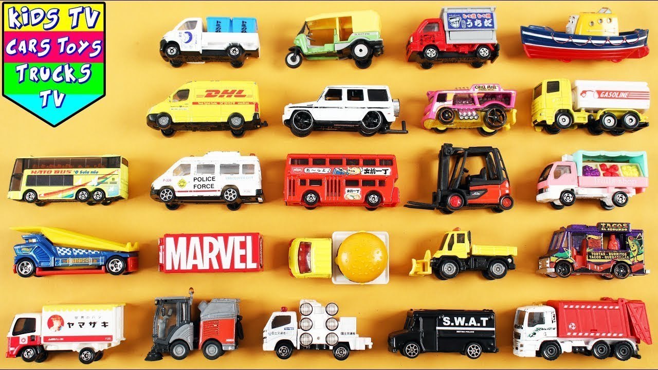 Types of Vehicles in English for Kids | Learn Vehicle Names & Vocabulary | Kids TV Cars Toys Trucks Play Doh Videos