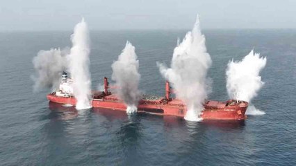 Video Shows Houthis Sinking the Magic Seas Cargo Ship