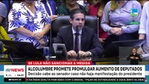Alcolumbre promete promulgar aumento de deputados