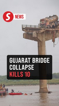 At least 10 dead after bridge collapses in western India