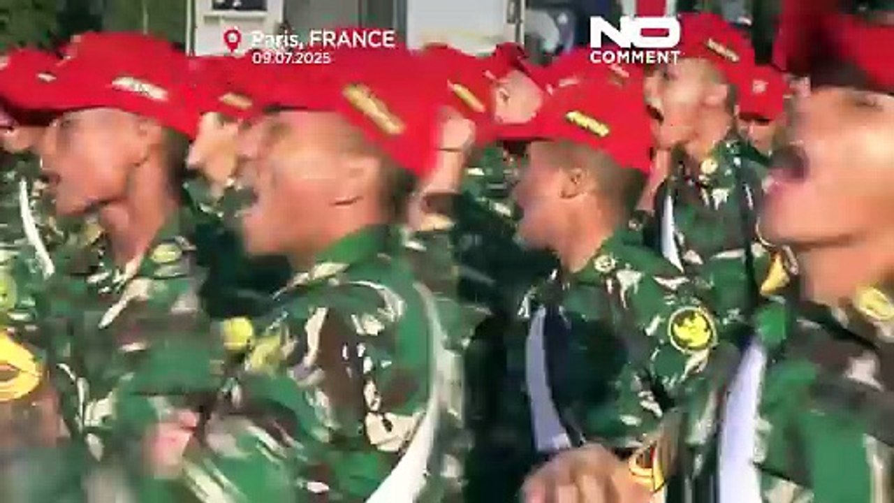 Indonesische Streitkräfte proben für historischen Bastille-Tag-Parade in Paris