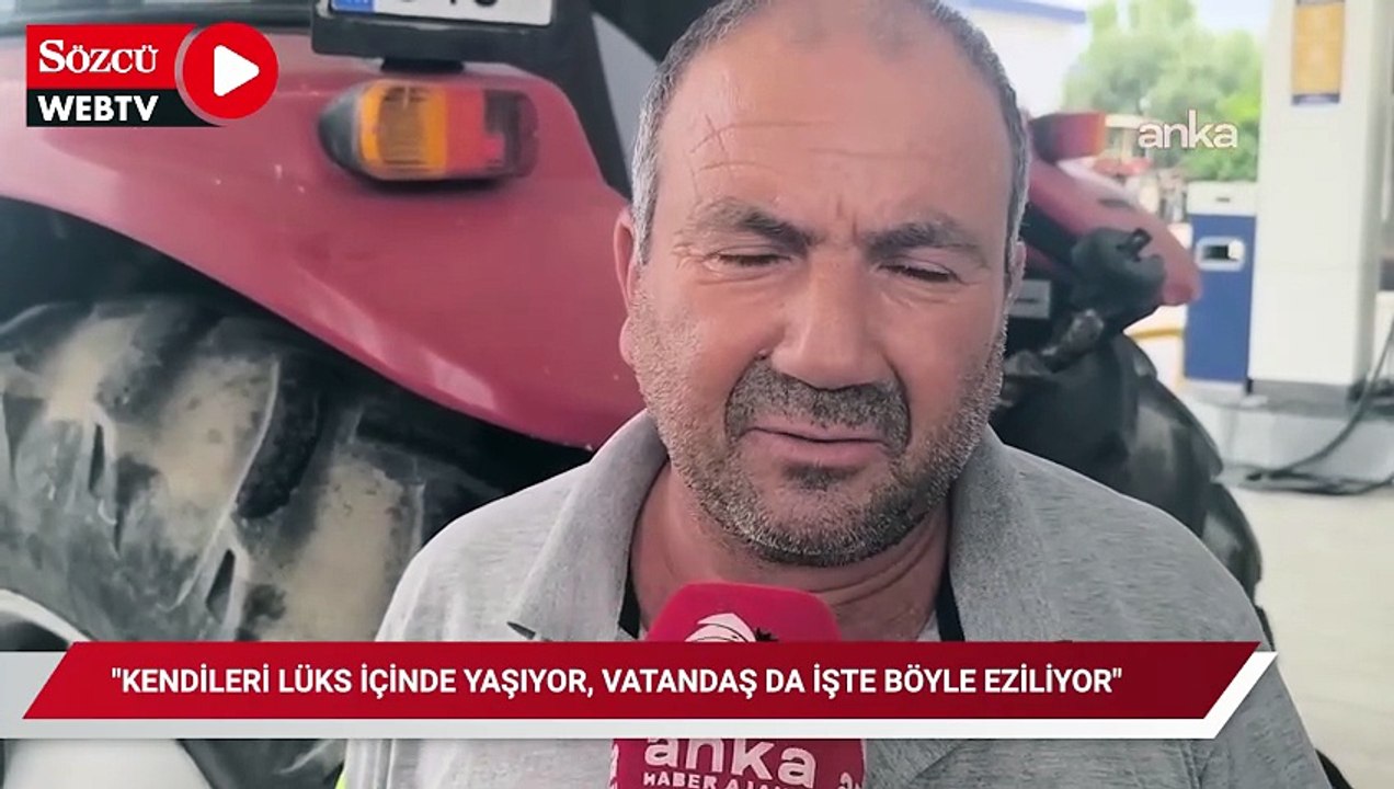 Mazot zammına tepki gösteren çiftçi: "Kendileri lüks içinde yaşıyor, vatandaş da işte böyle eziliyor"