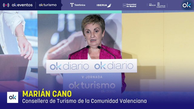 OKTURISMO| Clausura institucional de Marián Cano, consellera de innovación, Industria, Comercio y Turismo de la Comunidad Valenciana