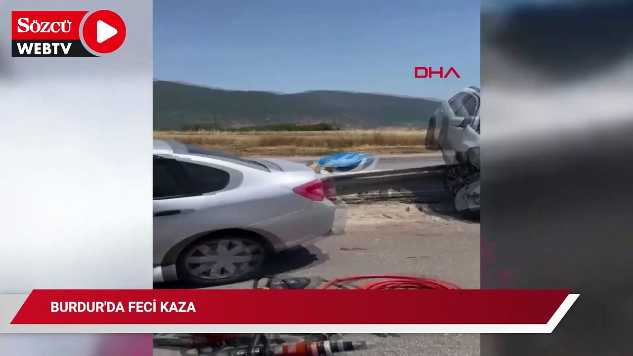 Burdur'da feci kaza