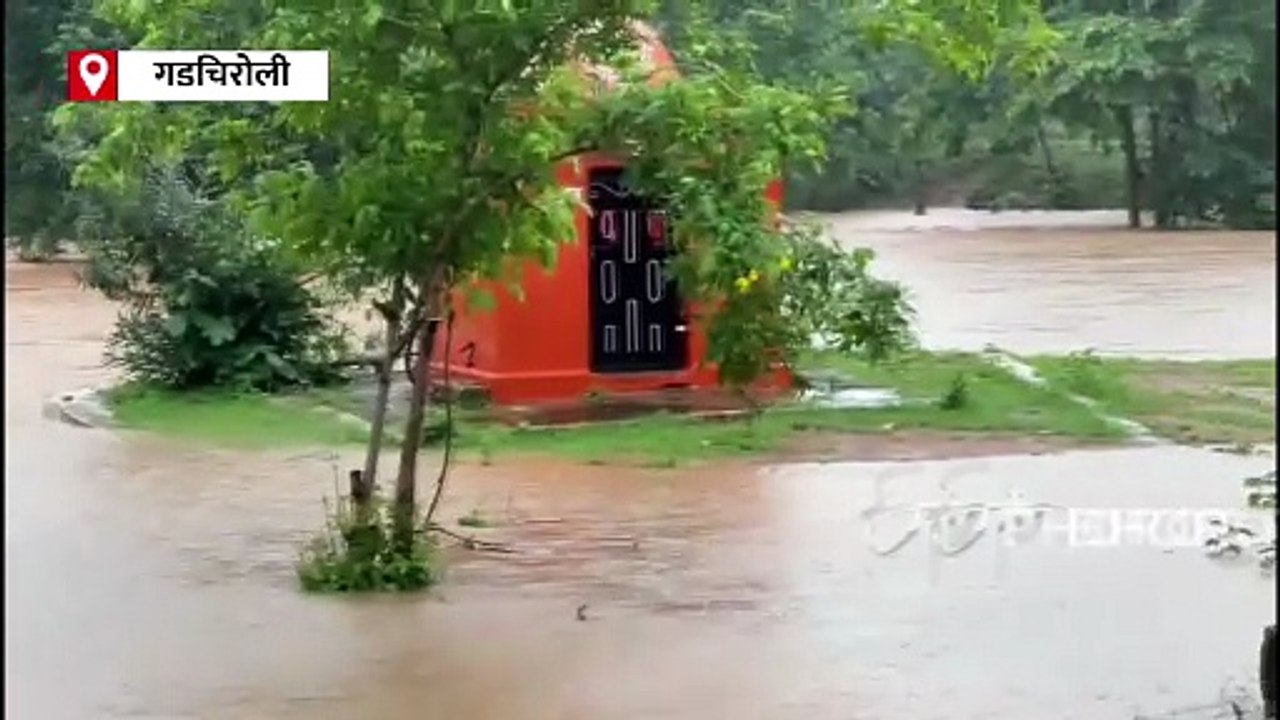 गडचिरोली जिल्ह्यात संततधार पाऊस, पुरामुळं 19 मार्गांवरील वाहतूक ठप्प