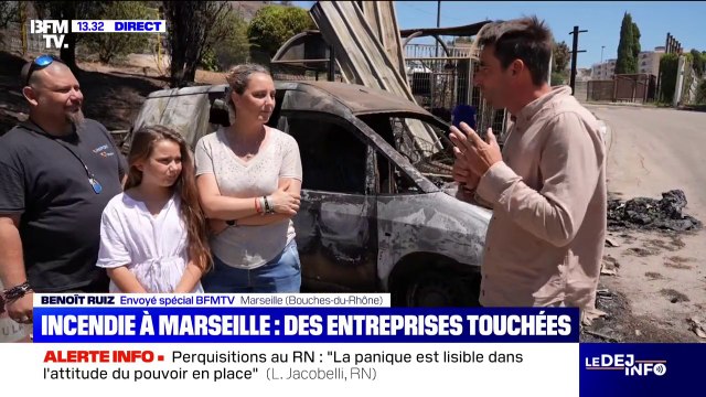 Incendie à Marseille: On a mis tout ce qu'on pouvait dans la voiture et on est partis , déplorent ces sinistrés