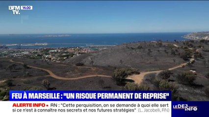 Feu à Marseille: "Un risque permanent de reprise" et 10 habitations détruites