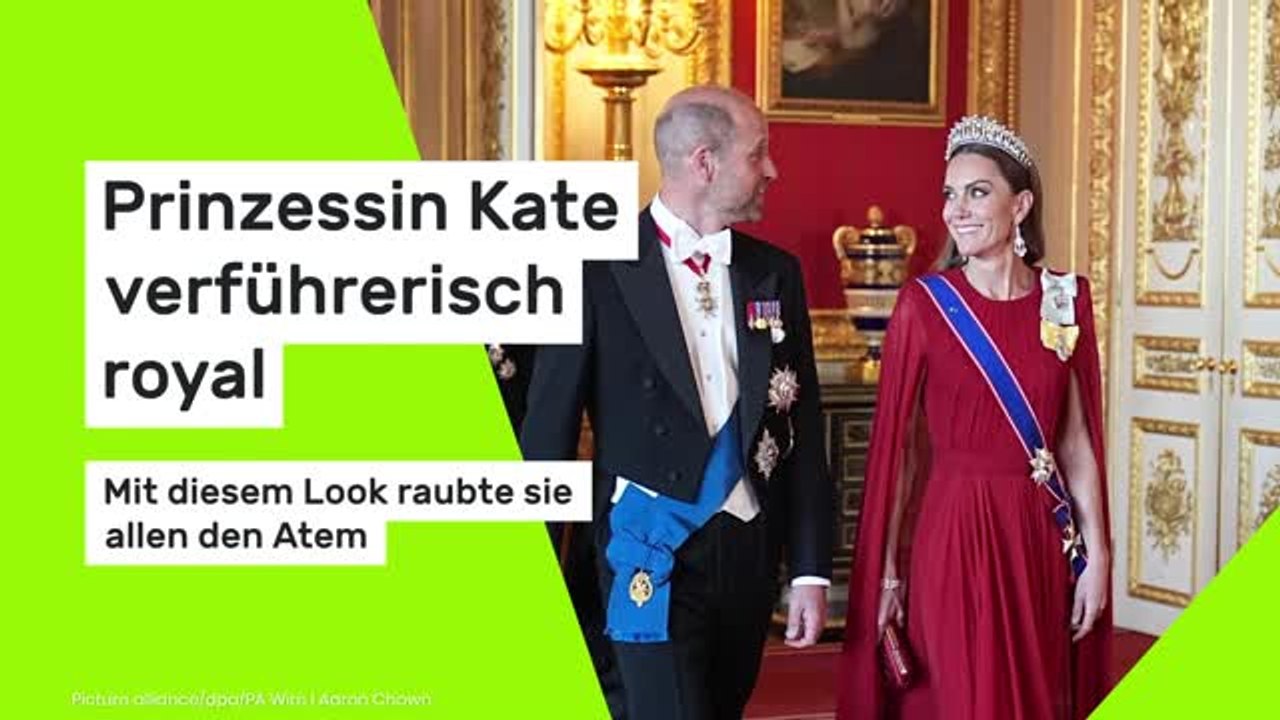 Prinzessin Kate verführerisch royal: Mit diesem Look raubte sie allen den Atem