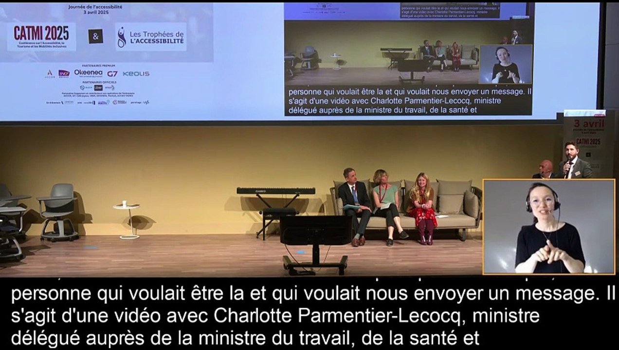 Puis Charlotte Parmentier-Lecocq a félicité les lauréats des trophées.