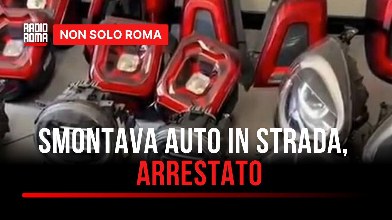 Evade dai domiciliari a Napoli e finisce arrestato a Roma smontava auto in strada con una Fiat 500 a noleggio