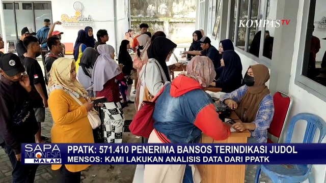 571 Ribu Penerima Bansos Terindikasi Bermain Judi Online, Bagaimana Kata Mensos? | SAPA MALAM